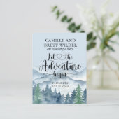 フォレストアドベンチャーマウンテンズベビーブルー妊娠 案内ポストカード (スタンド正面)