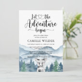 フォレストアドベンチャーマウンテンベアーキュブベビーシャワー 招待状 (スタンド正面)