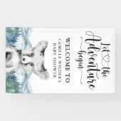 フォレストアドベンチャーマウンテンベビーシャワーバナー 横断幕 (横)