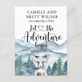 フォレストアドベンチャー山赤ちゃんシャワー妊娠 案内ポストカード