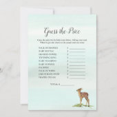 フォレストアドベンチャー推測ザ・プライスデアーズベビーゲーム 招待状 (正面)