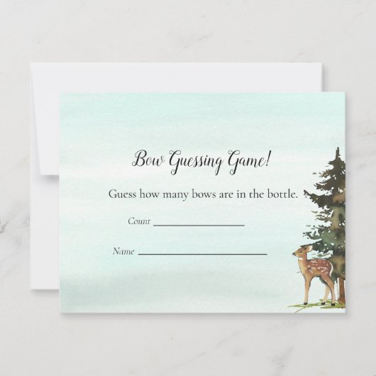 フォレストアドベンチャー推測数デアーズゲーム 招待状 (正面)