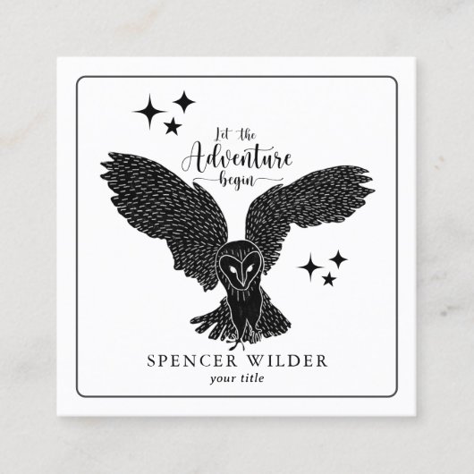 フォレストアドベンチャー自然ガイド スクエア名刺 (正面)