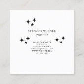 フォレストアドベンチャー自然ガイド スクエア名刺 (裏面)