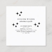 フォレストアドベンチャー自然ガイド スクエア名刺 (裏面)