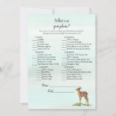 フォレストアドベンチャー スマホに何が入ってる？ 鹿のゲーム 招待状 (正面)