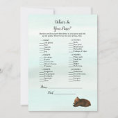 フォレストアドベンチャー 財布の中身はクマのゲーム 招待状 (正面)