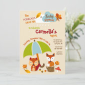 フォレストアンズベビーシャワー招待状 招待状 (スタンド正面)