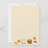 フォレストアンズベビーシャワー招待状 招待状 (裏面)