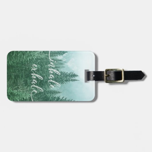 フォレストインハレエクヘール引用文やる気を起こさせる自然 ラゲッジタグ (正面横)