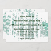 フォレストウィルダネスアウトドアパークグループハイキングイベント 招待状 (正面/裏面)