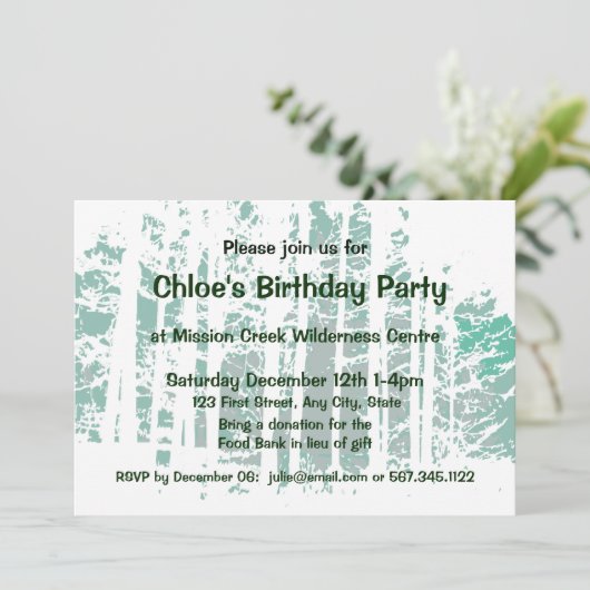 フォレストウィルダネスアウトドアパーク誕生日 招待状 (スタンド正面)
