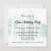 フォレストウィルダネスアウトドアパーク誕生日 招待状 (正面)