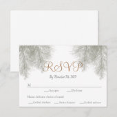 フォレストウェディング マウンテンウェディング ウィンターワェディング 出欠カード (正面/裏面)