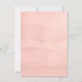 フォレストウォーターカラーグリーンリーフェアリー最初の誕生日 招待状 (裏面)