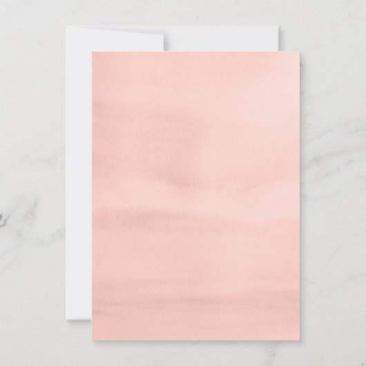 フォレストウォーターカラーグリーンリーフェアリー最初の誕生日 招待状 (裏面)