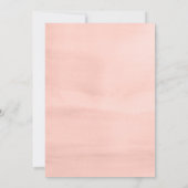 フォレストウォーターカラーグリーンリーフェアリー最初の誕生日 招待状 (裏面)