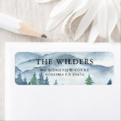 フォレストウォーターカラーマウンテン差出人住所 ラベル (インサイチュ)