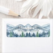 フォレストウォーターカラー差出人住所ラベル ラベル (インサイチュ)