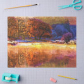 フォレストウォーターカラー秋14デコページティッシュペーパー 薄葉紙 (クラフト)