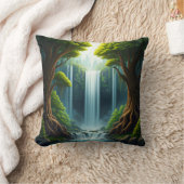 フォレストウォーターフォール クッション (ブランケット)