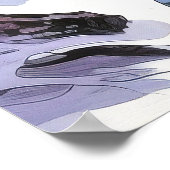 フォレストウォーター絵を描カラーズアートプリント ポスター (角)