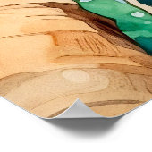 フォレストウォーター絵を描カラーズアートプリント ポスター (角)