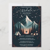 フォレストウッドスカイツリーファイアーキャンピングブライダルシャワー 招待状 (正面)