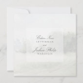 フォレストウッドランドアウトドアチュパ結婚ス 招待状 (裏面)