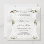 フォレストウッドランドアウトドアチュパ結婚ス 招待状 (正面)