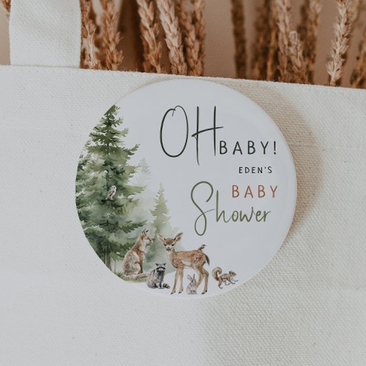 フォレストウッドランドアニマルズオベビー 缶バッジ