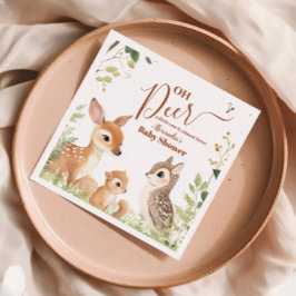 フォレストウッドランドオーディアー スタンダードカクテルナプキン