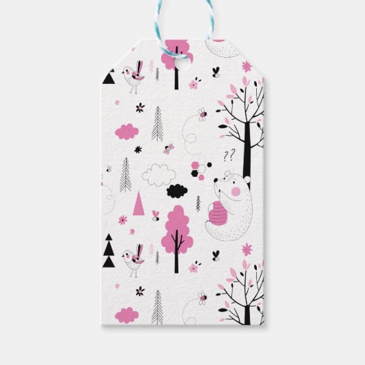 フォレストウッドランドベアービースイートハチミツ ギフトタグ (正面)