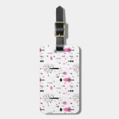 フォレストウッドランドベアービースイートハチミツ ラゲッジタグ (正面縦)