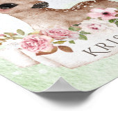 フォレストウッドランドベビーガールディアウォーター色名 ポスター (角)