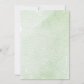 フォレストウッドランドベビーディアウォーターカラー 招待状 (裏面)