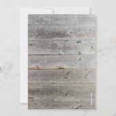 フォレストウッドランド金ゴールドカントリーシカボーイベビーシャワー 招待状 (裏面)