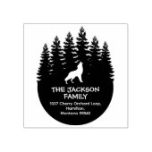 フォレストウルフファミリー差出人住所 ラバースタンプ (インプリント)