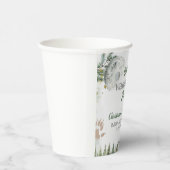 フォレストウルフベビーシャワー紙カップ 紙コップ (右)