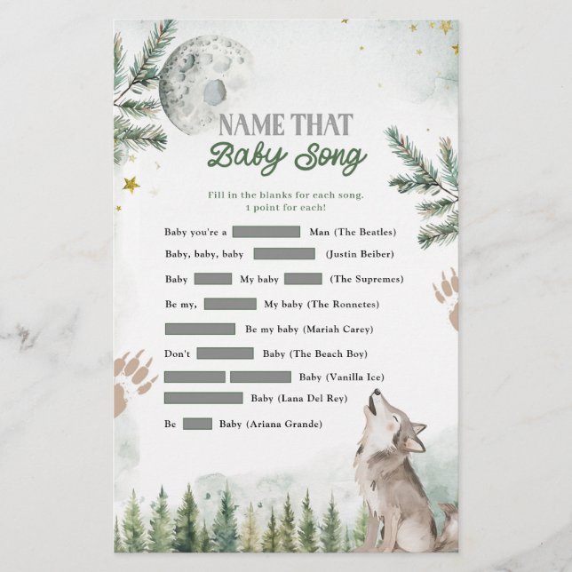 フォレストウルフ名そのベビーソングゲーム (正面)