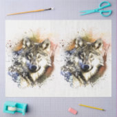 フォレストウルフ水の色20x30デコページ 薄葉紙 (クラフト)