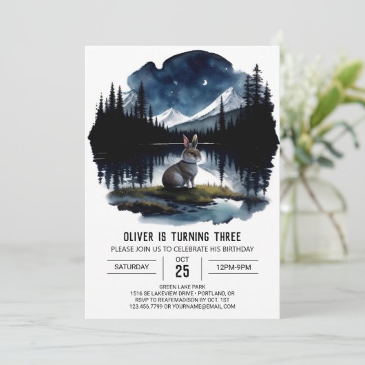 フォレストエクスプローラー誕生日探検隊招待状 招待状 (スタンド正面)