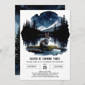 フォレストエクスプローラー誕生日探検隊招待状 招待状 (正面/裏面)