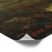 フォレストエッジ – ディアズデラペーニャファインアート ポスター (角)