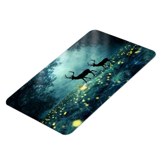 フォレストエルクフレキシブルフォトマグネット マグネット (左側)