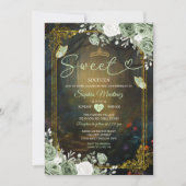 フォレストエレガントセージグリーンプリンセスキンセアニラ 招待状 (正面)