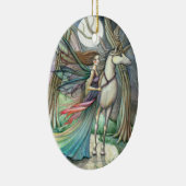 フォレストオブドリームフェアリー&ユニコーンオーナメント セラミックオーナメント (右)