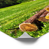 フォレストオンマウンテンサイドランバージャックキャンプ ポスター (角)