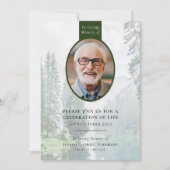 フォレストオーバル |葬儀記念お祝いオブ・ライフ 招待状 (正面)