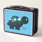 フォレストカメの夜空キャビン メタルランチボックス (裏面)